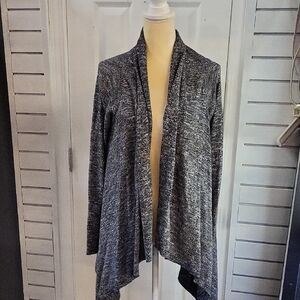 LuckY BRAND Women's Gray Open Front Cardigan Sweater, SIZE L